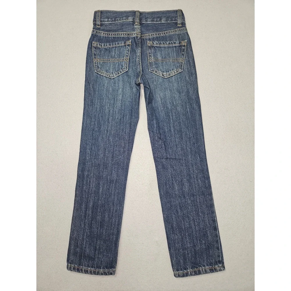 The Children's Place Straight Leg Slim Jeans Dark Wash Denim Sz 6 NWT